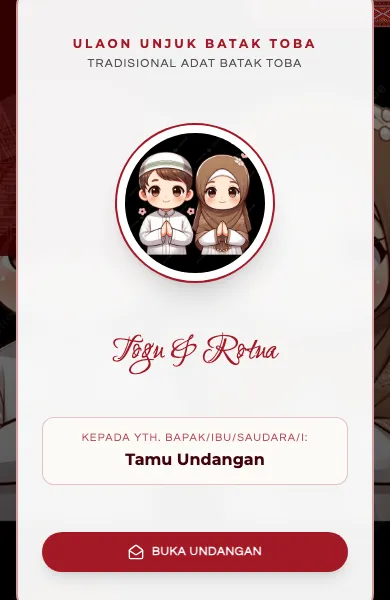 Batak Toba Ulaon Unjuk (Tradisional)